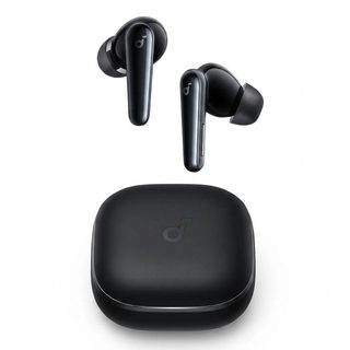 هدفون بلوتوثی انکر مدل Soundcore Liberty 5 با نویز کنسلینگ فعال (ANC)، درگاه شارژ USB Type-C، تا 30 ساعت زمان پخش موسیقی، دارای سنسور نوری داخل گوش و مقاوم در برابر رطوبت و عرق