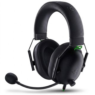 هدست گیمینگ ریزر مدل BlackShark V2 X با نویز کنسلینگ بدنه و نویز کنسلینگ میکروفون (ENC)، اتصال از طریق جک 3.5 میلی‌متری، دارای صدای فراگیر 7.1 کاناله، دارای تکنولوژی صدای 360 درجه