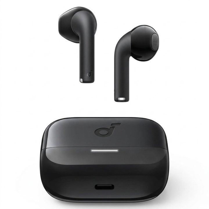 هدفون بلوتوثی انکر مدل Soundcore K20i با نویز کنسلینگ میکروفون (ENC)، درگاه شارژ USB Type-C، دارای کنترل لمسی، مقاوم در برابر پاشش آب با استاندارد