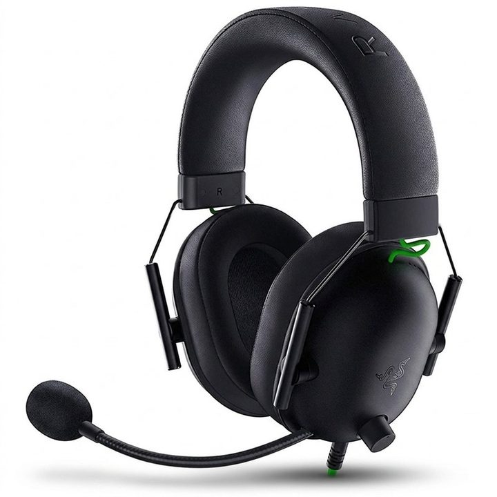 هدست گیمینگ ریزر مدل BlackShark V2 X با نویز کنسلینگ بدنه و نویز کنسلینگ میکروفون (ENC)، اتصال از طریق جک 3.5 میلی‌متری، دارای صدای فراگیر 7.1 کاناله، دارای تکنولوژی صدای 360 درجه